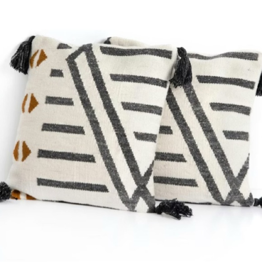 Four Hands Nomad Soney  outdoor floor cushion case size 29x29 Patterned